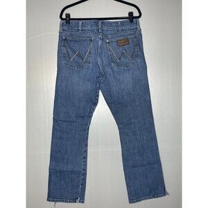 Wrangler Retro Jeans Men's 34x30 Slim Boot Western Cowboy Blue Denim